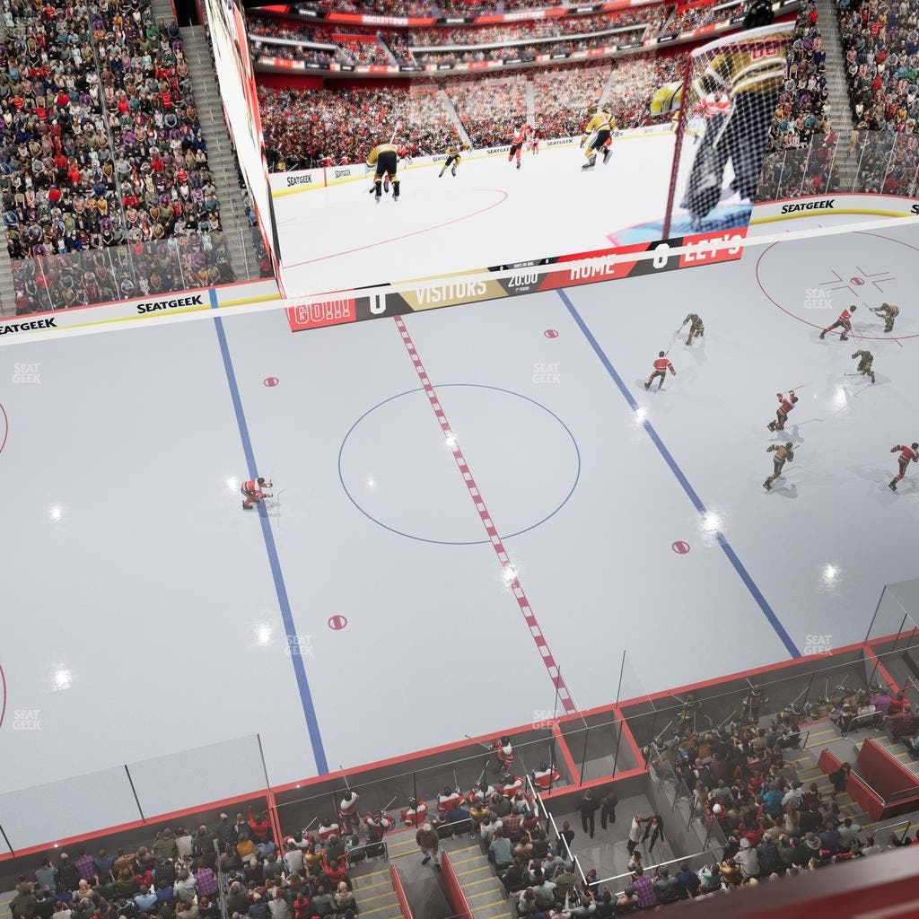 Little Caesars Arena - Section Lower Gondola 6 Seat View