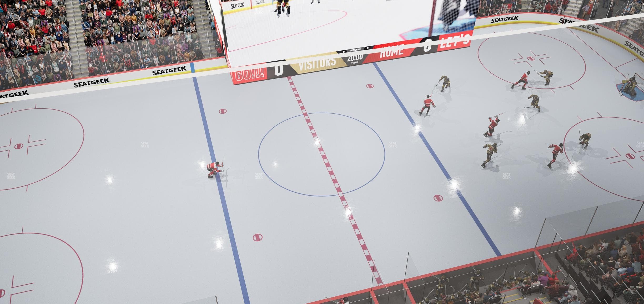 Little Caesars Arena - Section Lower Gondola 6 Seat View