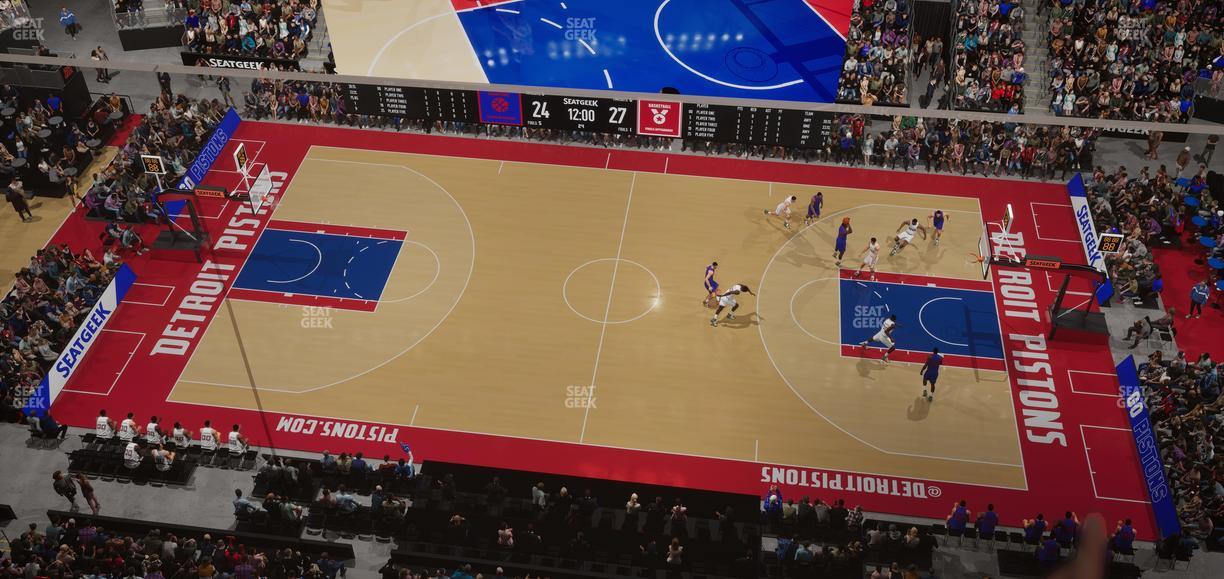 Little Caesars Arena - Section Lower Gondola 9 Seat View