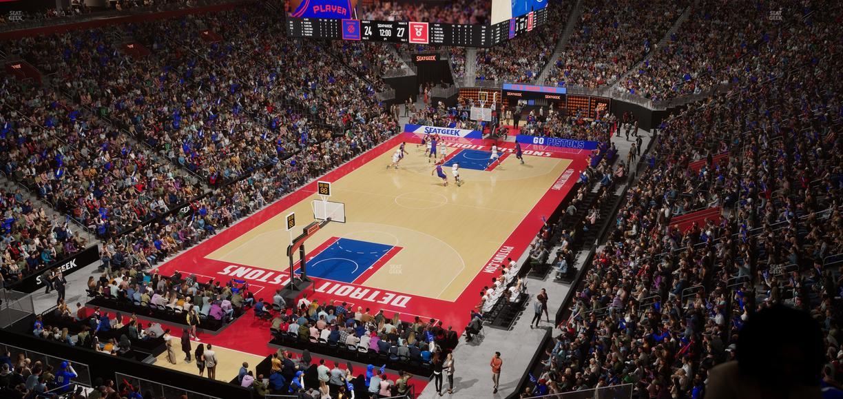 Little Caesars Arena - Section Mezzanine 1 Seat View