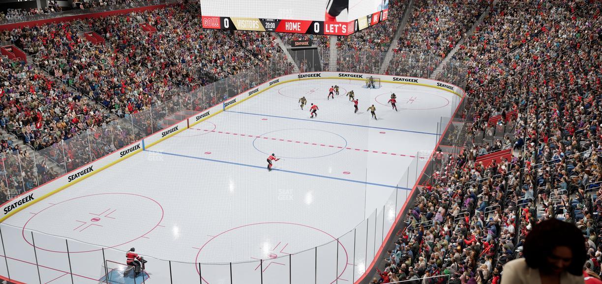 Little Caesars Arena - Section Mezzanine 1 Seat View