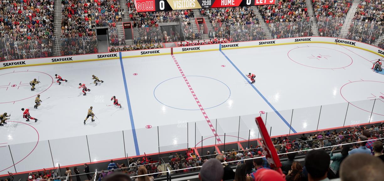 Little Caesars Arena - Section Mezzanine 12 Seat View
