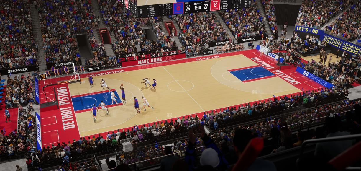 Little Caesars Arena - Section Mezzanine 13 Seat View