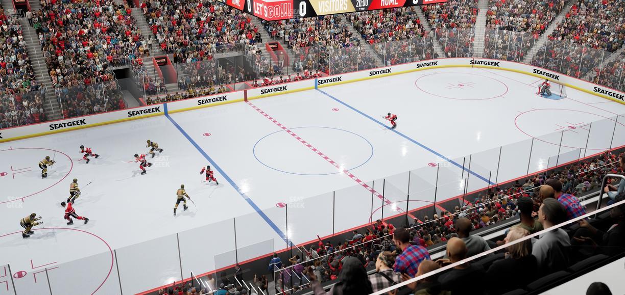 Little Caesars Arena - Section Mezzanine 14 Seat View