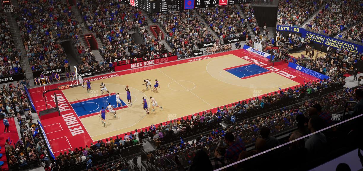 Little Caesars Arena - Section Mezzanine 14 Seat View