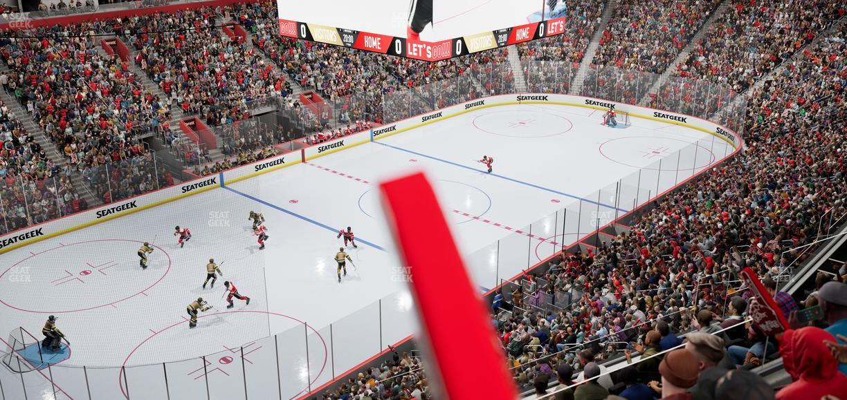 Little Caesars Arena - Section Mezzanine 16 Seat View