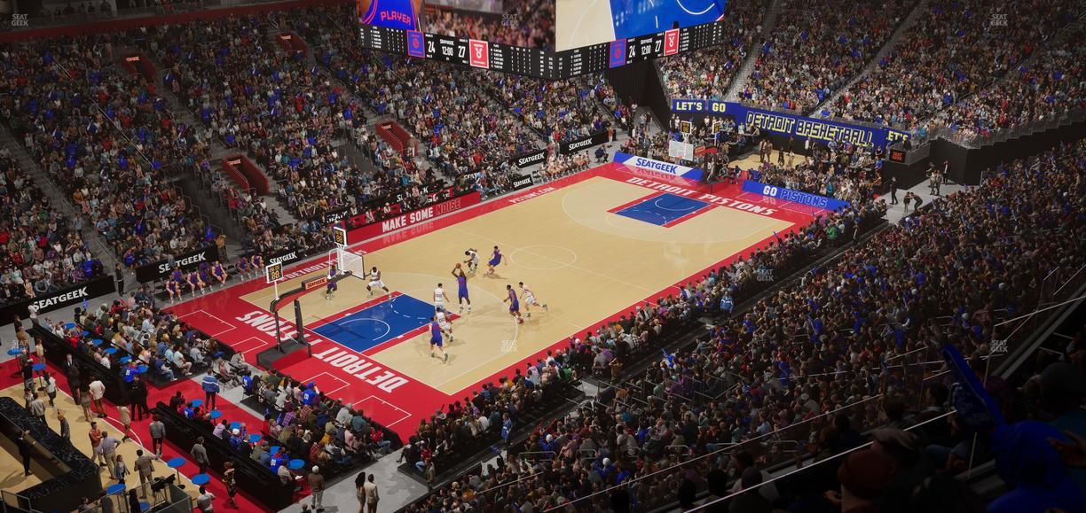 Little Caesars Arena - Section Mezzanine 16 Seat View