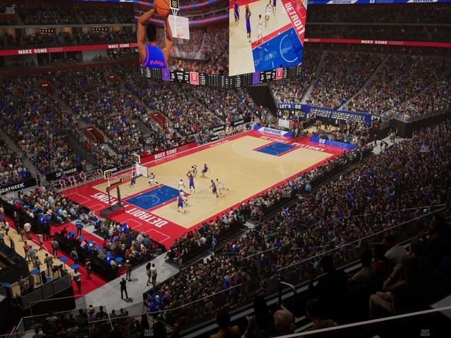 Little Caesars Arena - Section Mezzanine 16 Seat View