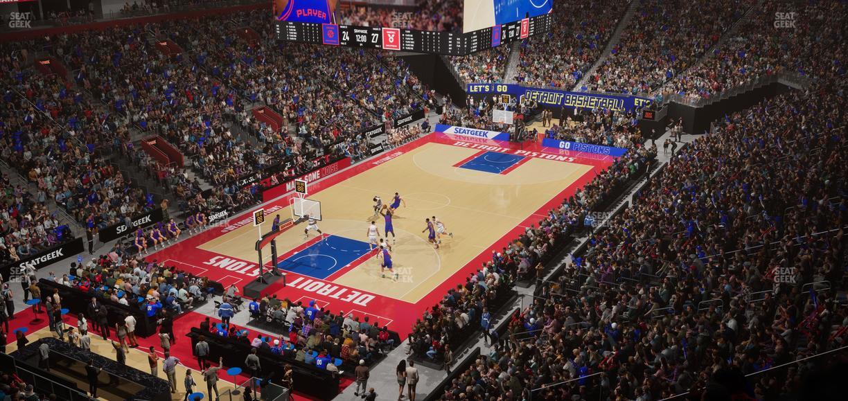 Little Caesars Arena - Section Mezzanine 17 Seat View