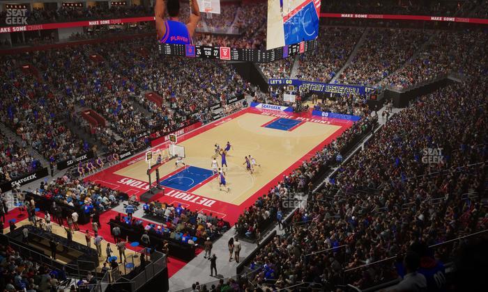 Little Caesars Arena - Section Mezzanine 17 Seat View