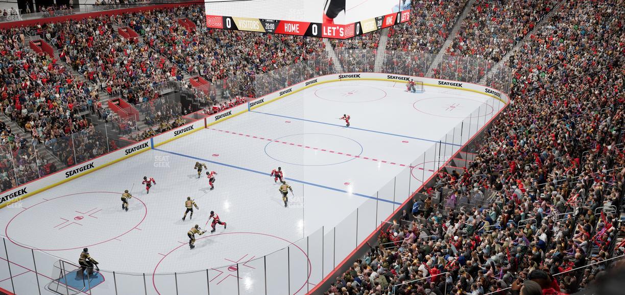 Little Caesars Arena - Section Mezzanine 17 Seat View