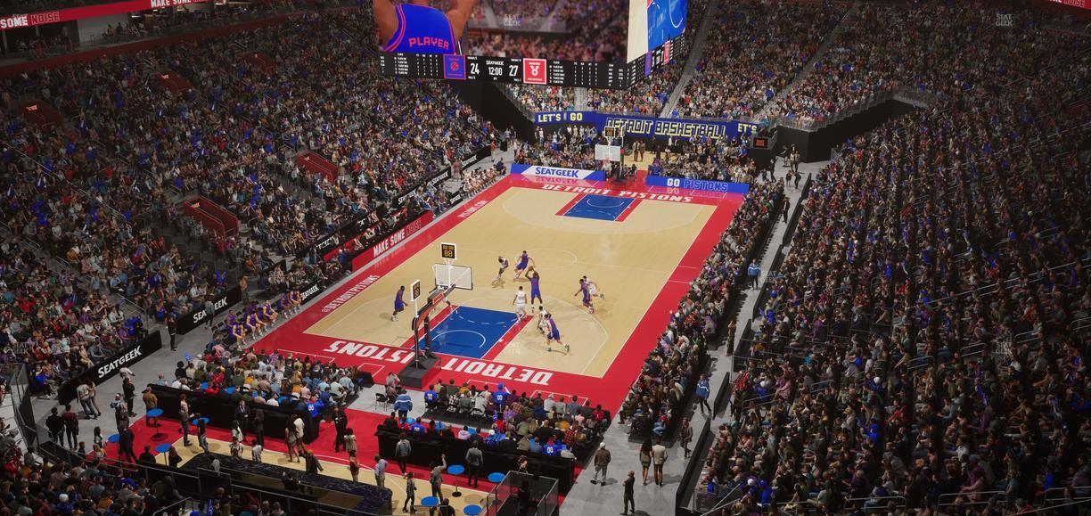 Little Caesars Arena - Section Mezzanine 18 Seat View