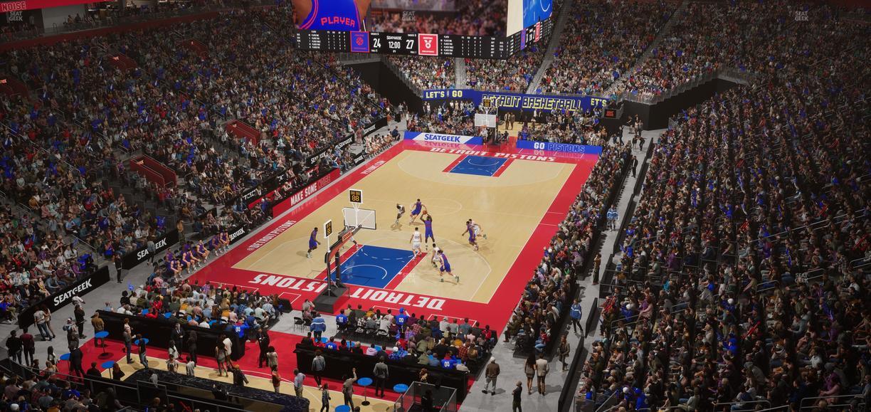 Little Caesars Arena - Section Mezzanine 18 Seat View