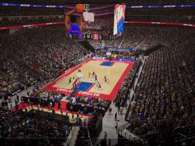 Little Caesars Arena - Section Mezzanine 18 Seat View