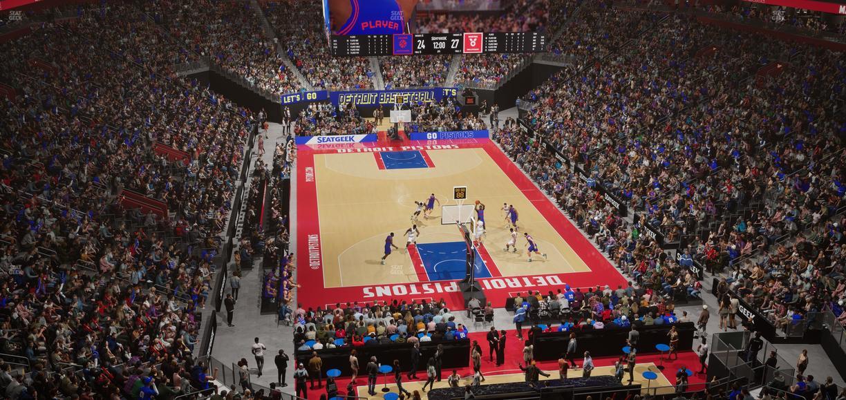 Little Caesars Arena - Section Mezzanine 20 Seat View