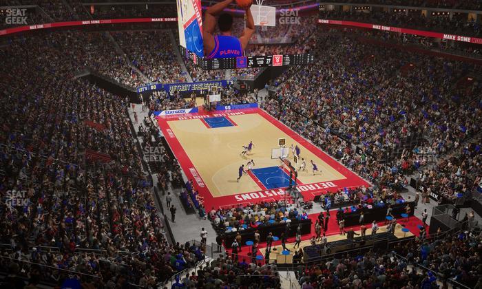 Little Caesars Arena - Section Mezzanine 21 Seat View