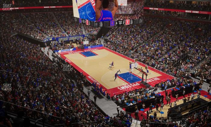 Little Caesars Arena - Section Mezzanine 22 Seat View