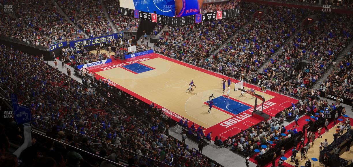 Little Caesars Arena - Section Mezzanine 23 Seat View