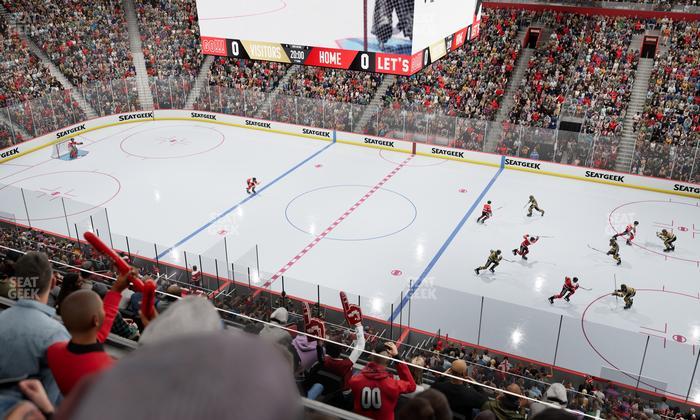 Little Caesars Arena - Section Mezzanine 25 Seat View
