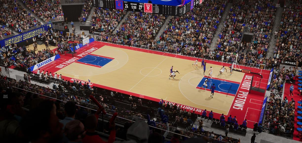 Little Caesars Arena - Section Mezzanine 25 Seat View