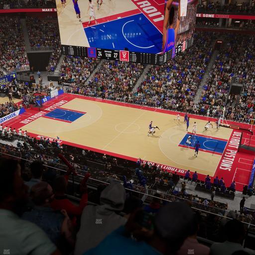 Little Caesars Arena - Section Mezzanine 25 Seat View