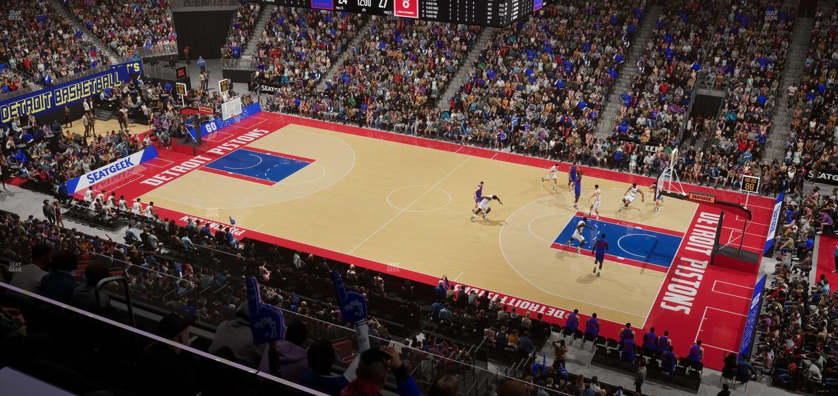 Little Caesars Arena - Section Mezzanine 25 Seat View