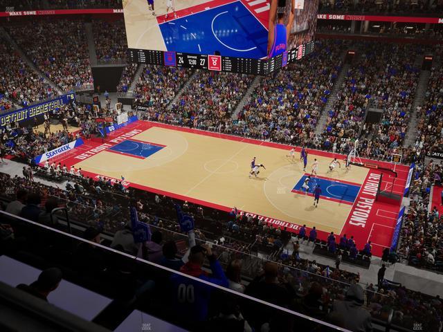 Little Caesars Arena - Section Mezzanine 25 Seat View