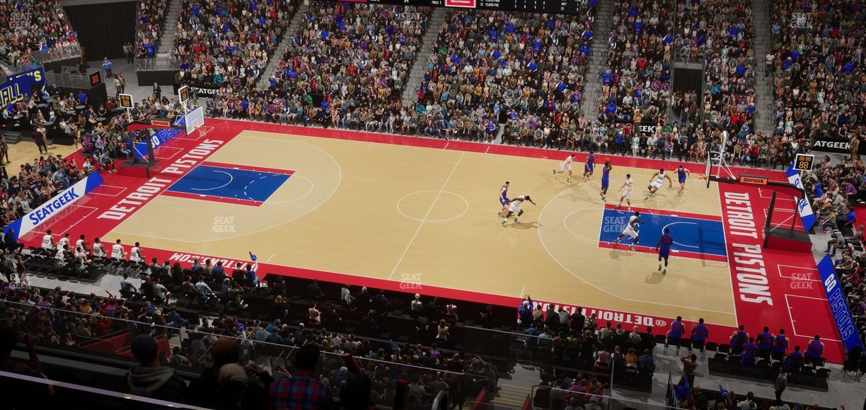 Little Caesars Arena - Section Mezzanine 27 Seat View