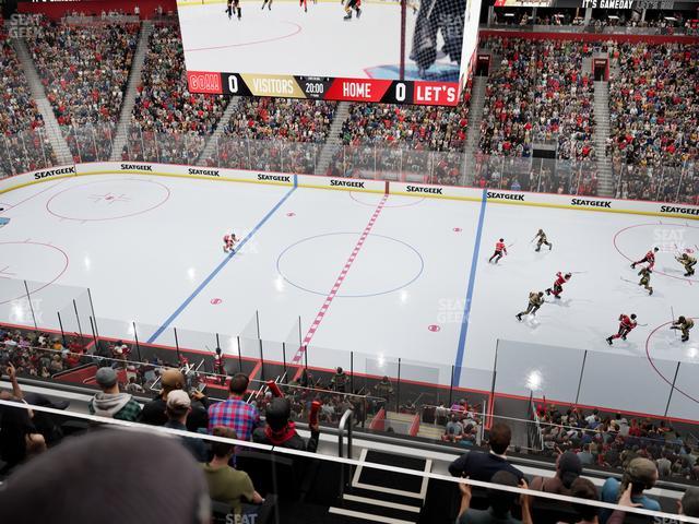 Little Caesars Arena - Section Mezzanine 27 Seat View