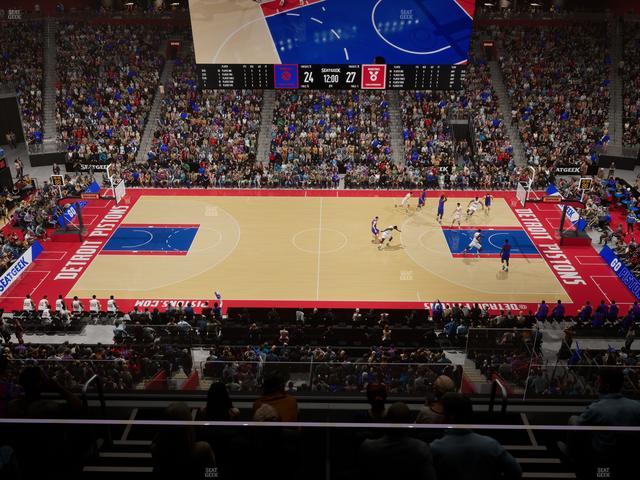 Little Caesars Arena - Section Mezzanine 28 Seat View