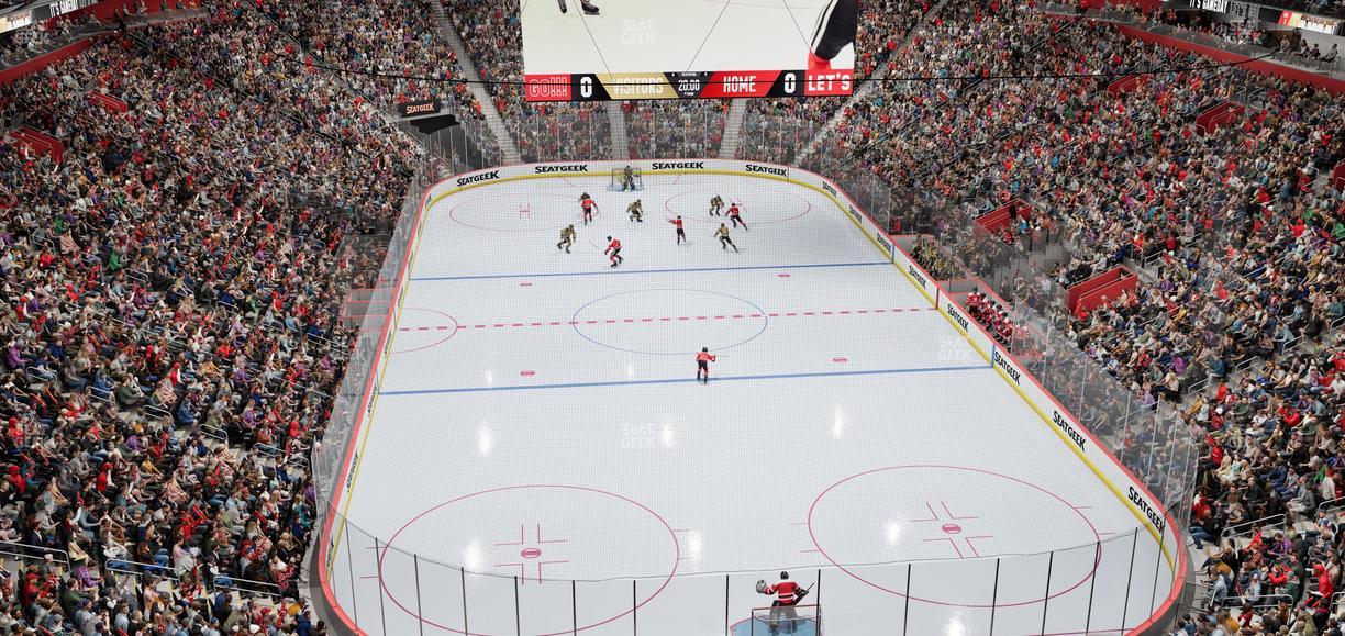 Little Caesars Arena - Section Mezzanine 3 Seat View