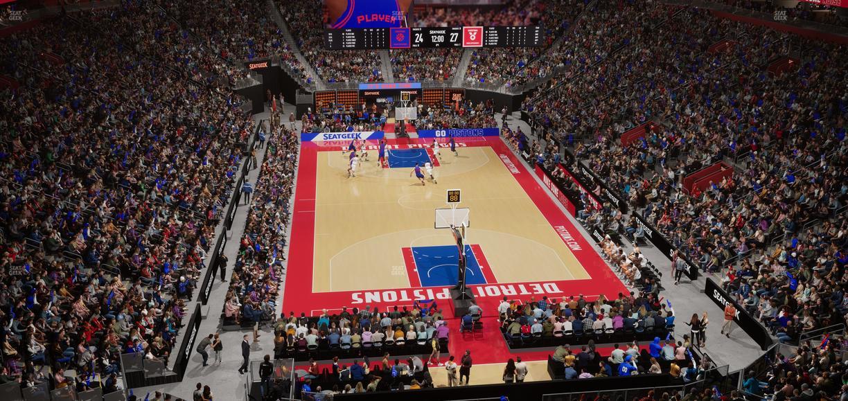 Little Caesars Arena - Section Mezzanine 3 Seat View