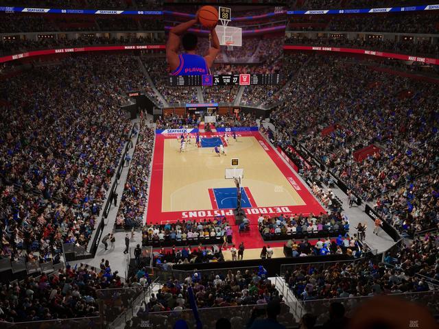 Little Caesars Arena - Section Mezzanine 3 Seat View