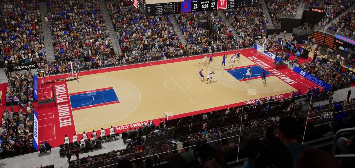 Little Caesars Arena - Section Mezzanine 30 Seat View