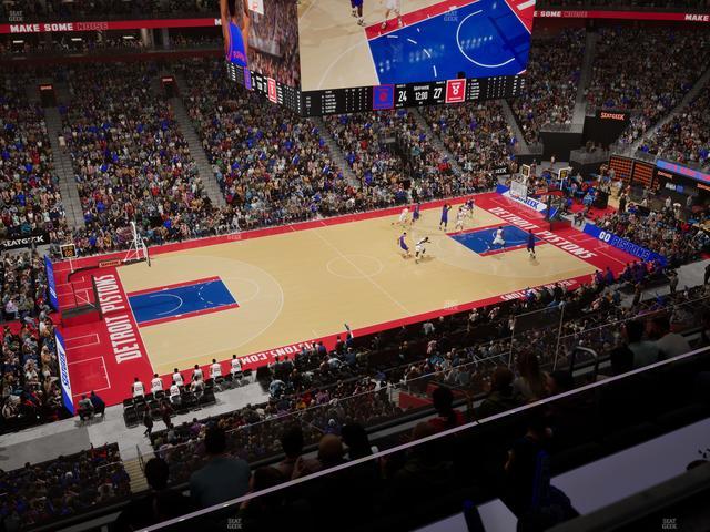 Little Caesars Arena - Section Mezzanine 30 Seat View