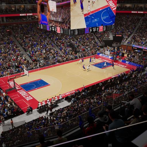 Little Caesars Arena - Section Mezzanine 32 Seat View