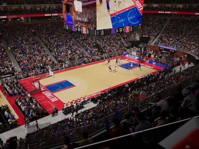 Little Caesars Arena - Section Mezzanine 32 Seat View