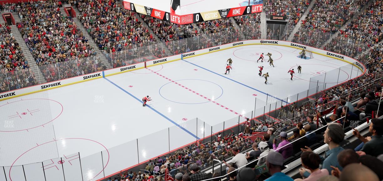 Little Caesars Arena - Section Mezzanine 32 Seat View