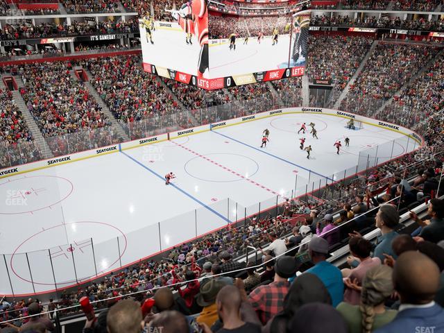 Little Caesars Arena - Section Mezzanine 32 Seat View