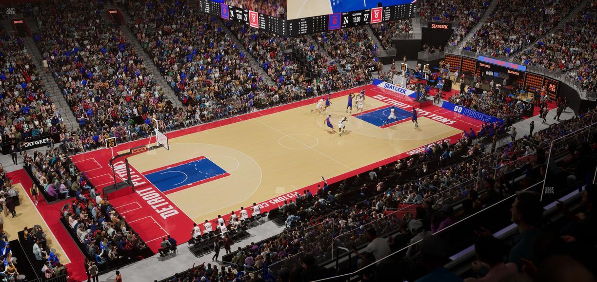 Little Caesars Arena - Section Mezzanine 32 Seat View