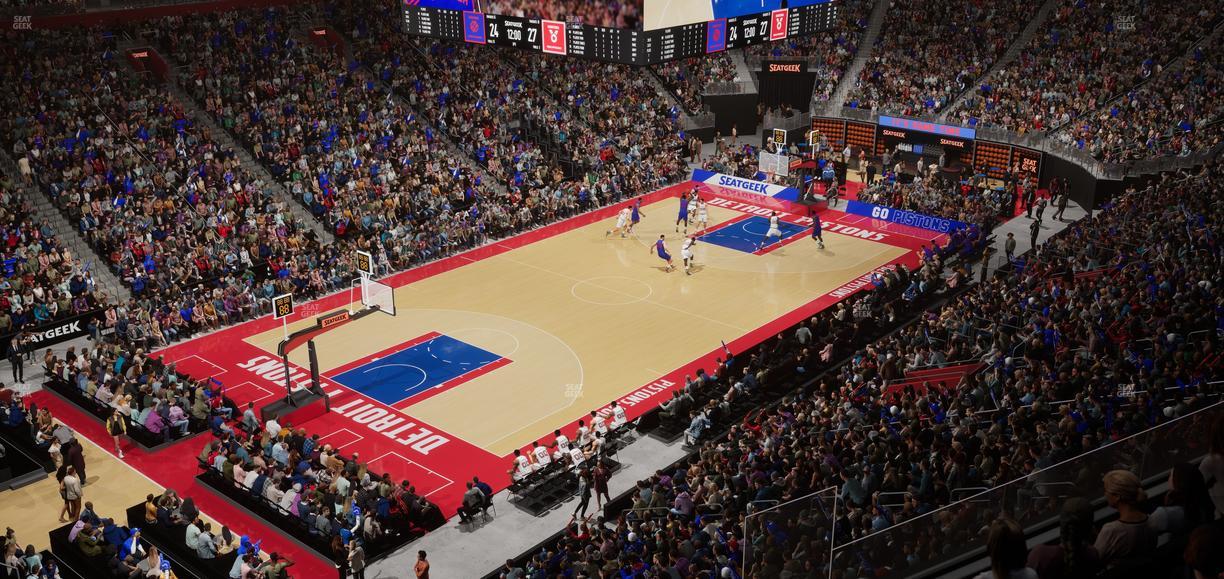 Little Caesars Arena - Section Mezzanine 33 Seat View