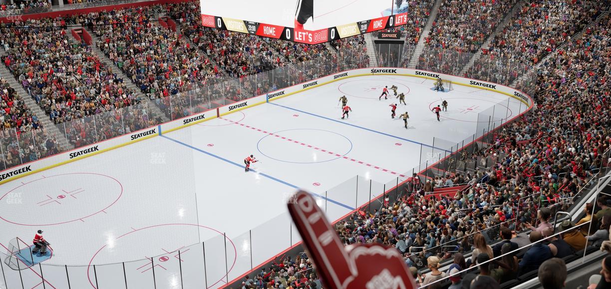 Little Caesars Arena - Section Mezzanine 33 Seat View