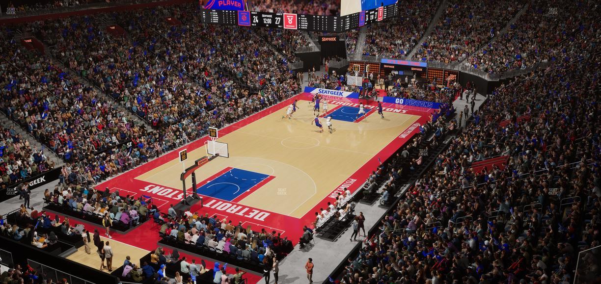 Little Caesars Arena - Section Mezzanine 34 Seat View