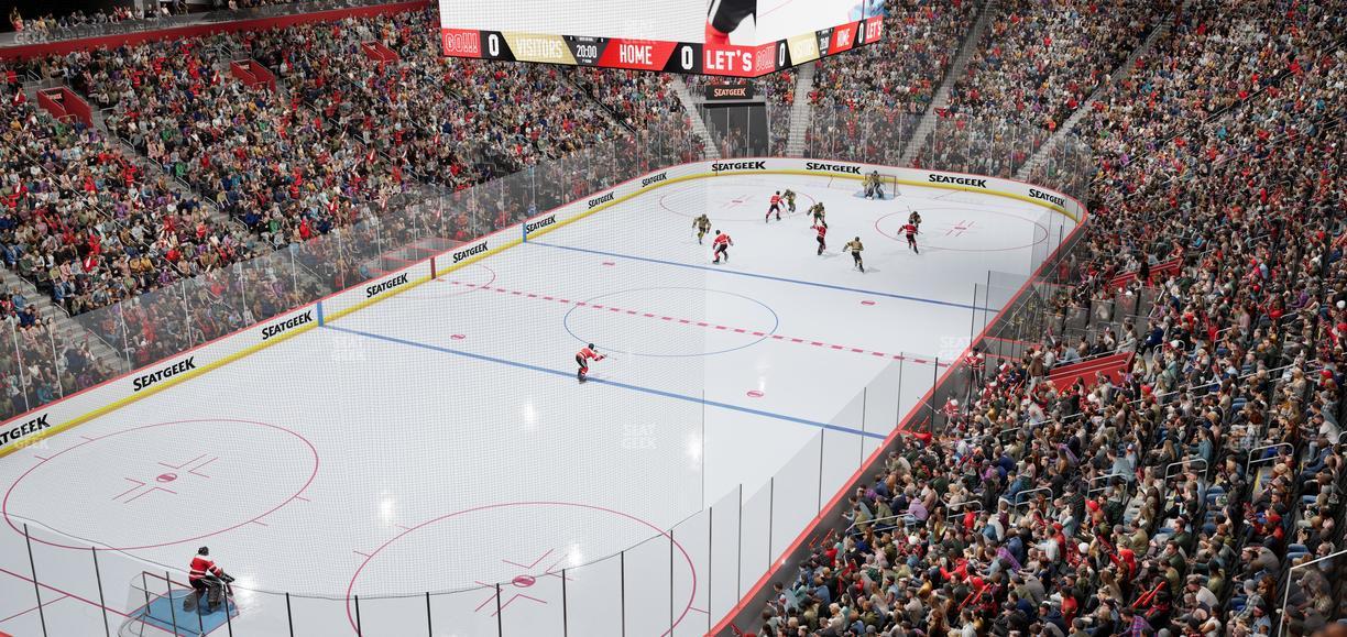 Little Caesars Arena - Section Mezzanine 34 Seat View