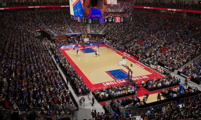 Little Caesars Arena - Section Mezzanine 4 Seat View