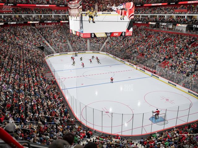 Little Caesars Arena - Section Mezzanine 4 Seat View