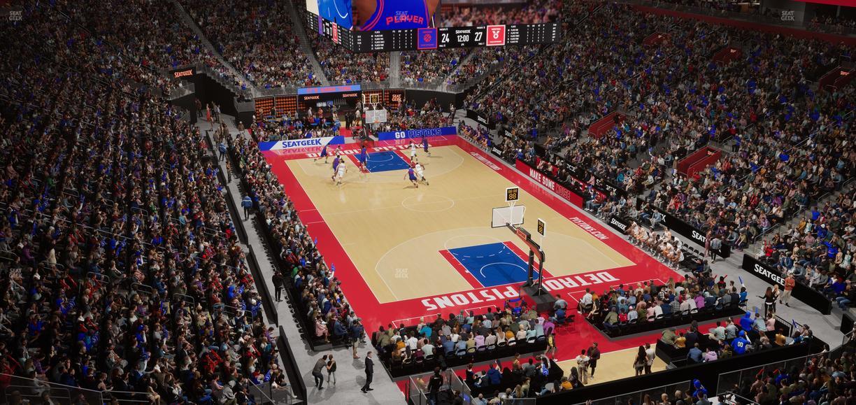 Little Caesars Arena - Section Mezzanine 4 Seat View