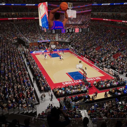 Little Caesars Arena - Section Mezzanine 4 Seat View
