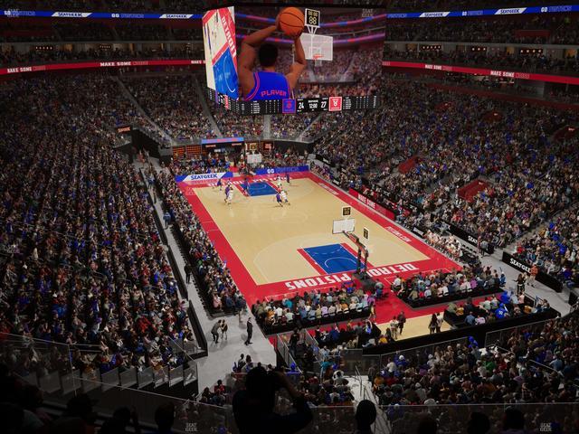 Little Caesars Arena - Section Mezzanine 4 Seat View