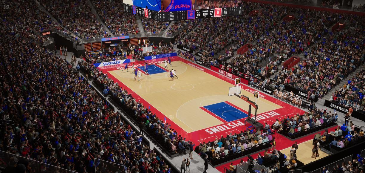 Little Caesars Arena - Section Mezzanine 5 Seat View